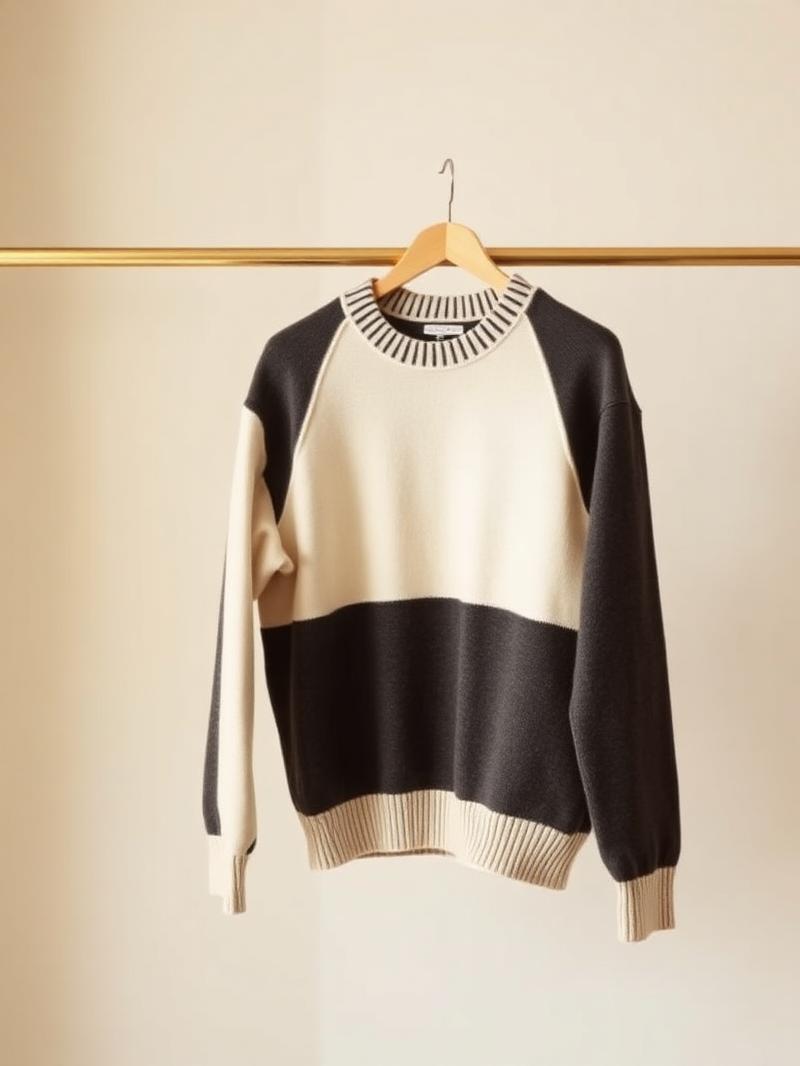 Colorblock Varsity Knit